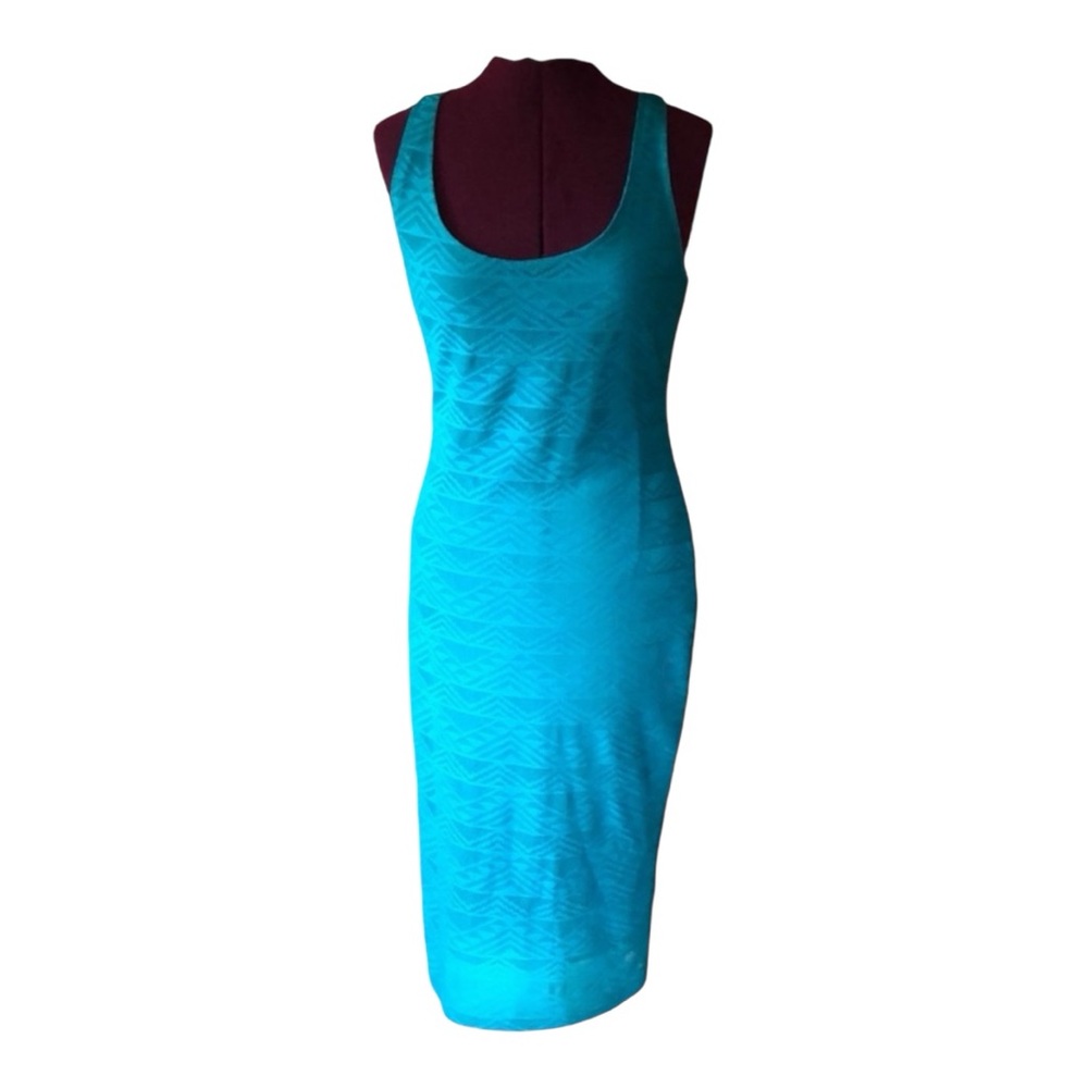 Teal lace overlay midi dress by Kelly Reneé